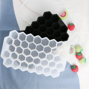 BPA Free Honeycomb Ice Cube Mold , Food Grade Rubber Ice Cube Trays