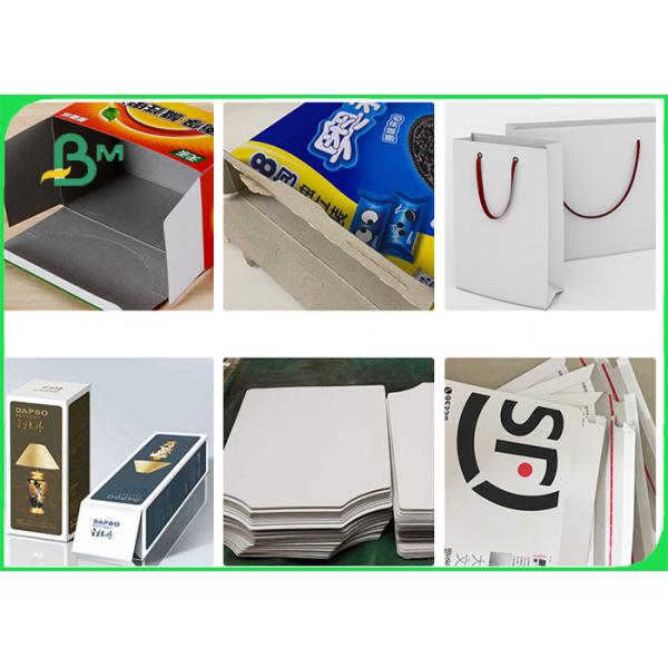 Width 70*100cm surface smooth no flash 300 350gsm Duplex board for Washing powder bag