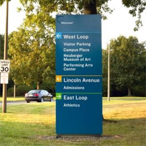 Free Standing Directional Wayfinding Signs