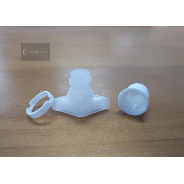 White Pour Spout Caps For Plastic Pouch Outer Diameter 1.16cm