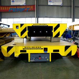 Stone Mine Battery Powered 1t Motorized Transfer Trolley Robot To Work At