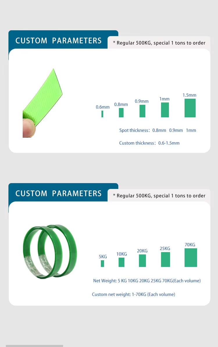 High Quality Recycled Polyester Packing Belt Strap Specification PET Polyester Strapping
