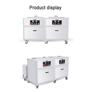 Three Tanks Solvent Industrial Ultrasonic Cleaner Adjustable Timer With SUS304