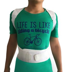 Adjustable body posture corrector with magnets back support belt S-XXL size