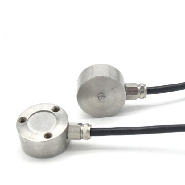 Quality 5kg-500kg Capacity Compression Button Load Cell Sensor Based on Strain Gauge Theory for Industrial Applications for sale
