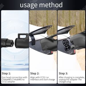 Olink EV Adapter Fast Charging CHAdeMO to CCS2 Adapter Plug 200A Fast EV Charger