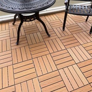 146 X 31mm 300 X 300mm WPC DIY Decking Wood Grain Composite Decking