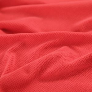 Red Jacquard Polar Fleece Fabric Material For Shoes Tent