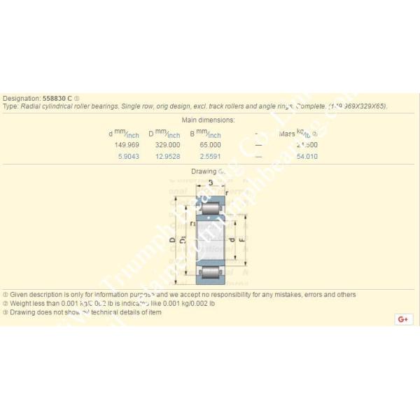 FAG Cylindrical Roller Bearings 558830C