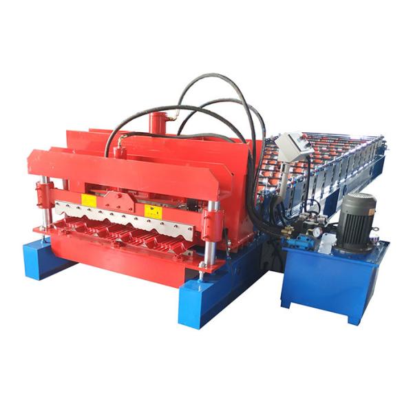 Full Automatic Glazed Tile Roll Forming Machine With 13 Rows Rollers And