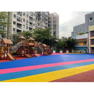 Custom Thickness EPDM Rubber Running Track With Excellent Flexibility Slip