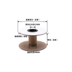 Anti-Curl Paper Wire Spool with UV Coating for Custom Order Wire and Cable