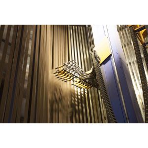 Wholesale LPG Heating System PLC Auto-matic Spraying Guns Aluminium Profile Vertical Powder Coating Production Line from china suppliers