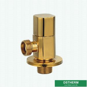 Gold Color Chromed Wall Mounted Kitchen Basin Water Round Handle Quick Open