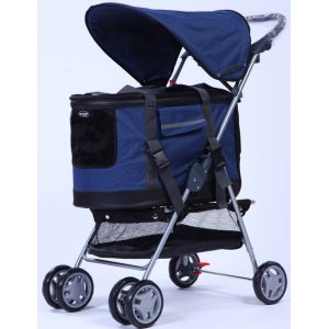 46x84x94cm Removable Liner Storable Foldable Pet Stroller