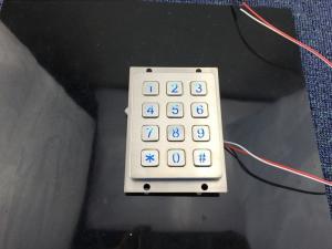 China 3*4 brushed keys 12 digit keypad metal numeric keypad for access controls system on sale