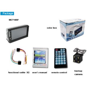 OEM 2 Din Car Stereo Display System With HD Touch Screen Bluetooth FM USB