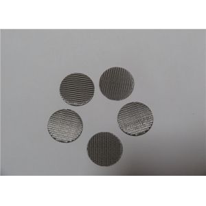 60 Micron Stainless Steel Mesh Sieve Weave Type For Plastic Extruder Machinery