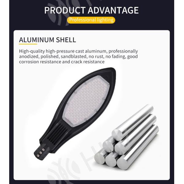 110LM 100w 150w 200w Waterproof LED Street Lights Integrated Split Street Lights