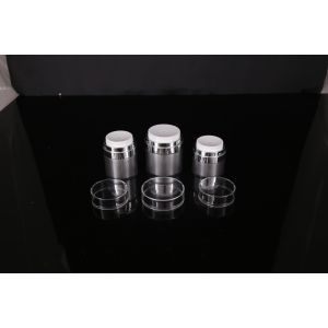 hand lip crystal pump empty square white Screen Printing Airless 30ml Cosmetic