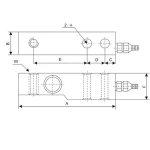 1000kg Load Weight Pressure Sensor Alloy Steel & Stainless Structure Bellows