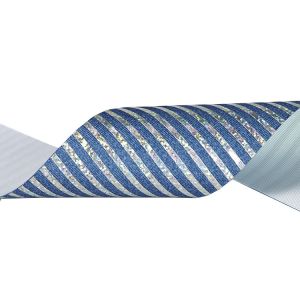 Silver Foil Personalisable Grosgrain Polyester Ribbon 75mm