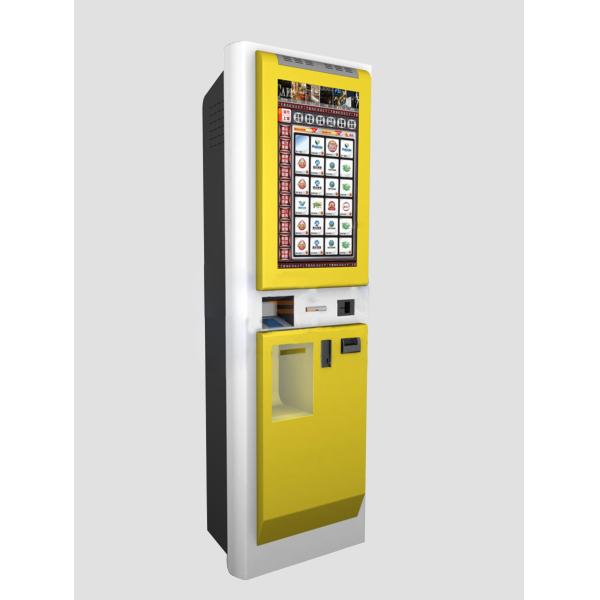 LED Monitor and Fingerprint Reader Multifunction Kiosk for Invoices Printing,