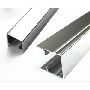 Square Mechanically Polished Aluminium Profile , Extrusion For Building Material