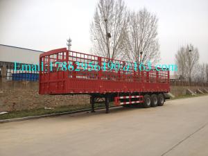 Wholesale Bulk Cargo Transport Heavy Duty Semi Trailers High Wall Fence Truck 60 Ton from china suppliers