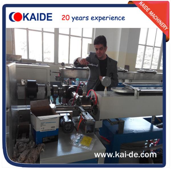 How to change PE pipe line to drip irrigation pipe line-with round emitter