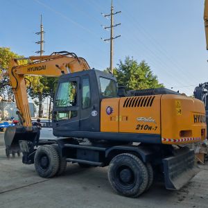 Buy cheap used high quality wheel excavator hyundai 210-7/second hand wheel excavator from wholesalers