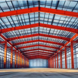 Light Steel Structure Warehouse Construction , Prefabricated Warehouse Building