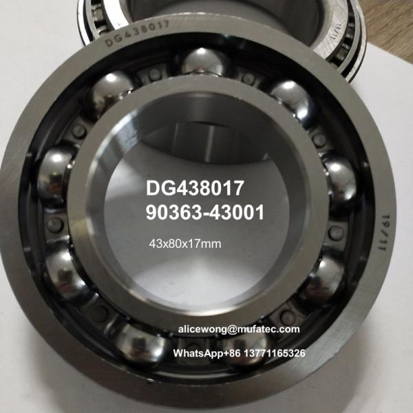 DG438017 90363-43001 automotive bearings non-standard deep groove ball bearings 43x80x17mm-0.334kg