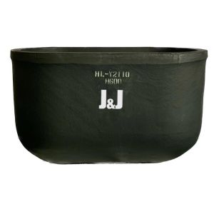 Long Service Life Chemical Stability Oval Type Crucible Metal Melting Silicon