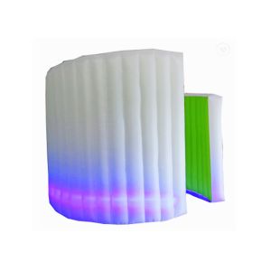 Meavable White Inflatable Kiosk , Inflatable Meeting Rooms With Led Lights