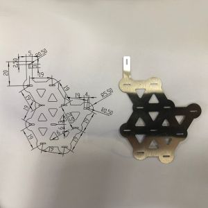 Zinc Plated Metal Die Stamped Bending Parts For Various Tube Shapes