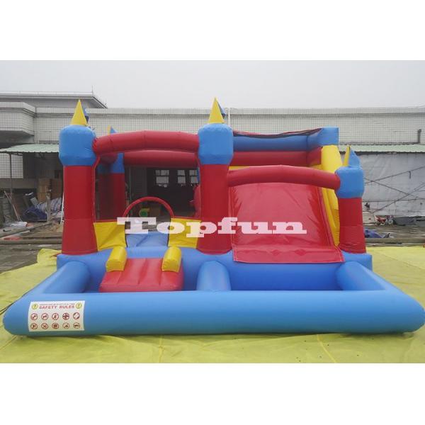 20ft Inflatable 4 in 1 Combo Jumping Castle Jump And Slide With Plastic Ball Pit