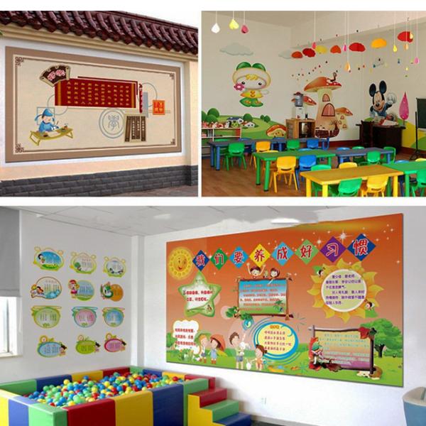 vertical wall painting Flatbed Printer/direct to wall inkjet printer for Decorative Wall with tx800 epson nozzles