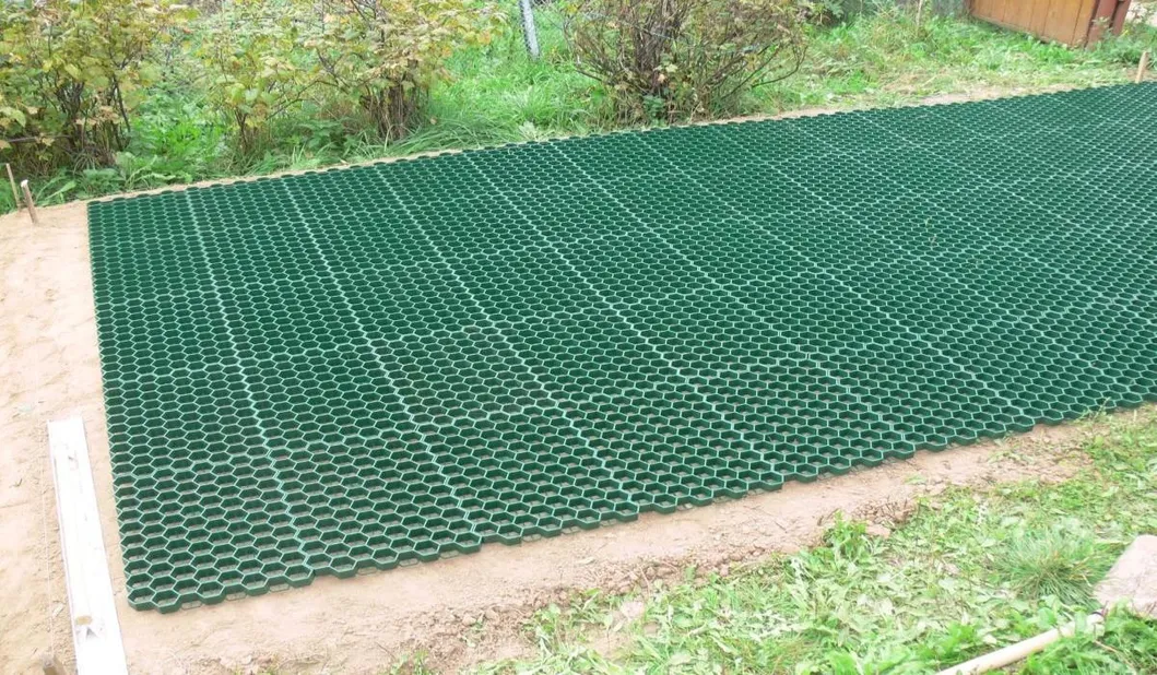 HDPE Plastic Grass Lawn Stabilizer Grid For Parking Lot Outdoor Roof Garden Permeable Pavers Interlocking