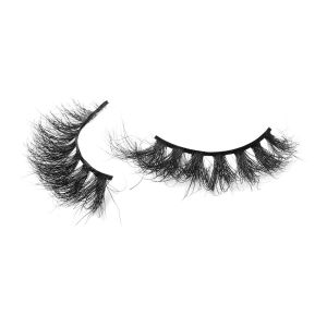 OEM Flexible Band Natural Mink Lashes , 3D 17mm Mink Lashes