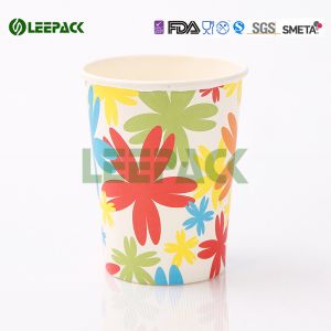 Recyclable Takeaway Coffee Cups , Disposable Drinking Cups With Plastic Lids