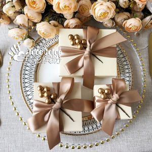 Custom Biodegradable Packaging Wedding Favor Gift Boxes for Cosmetics Parties