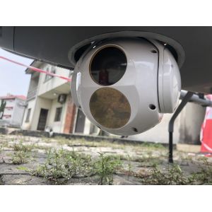 Dual Sensor Electro Optical Tracking UAV Payload Over 15km Detection