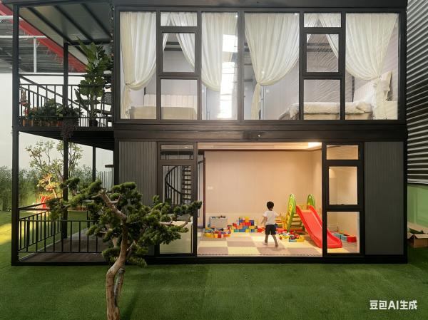 2 KN/m2 Floor Permitted Loading Expandable Shipping Container House with Strong