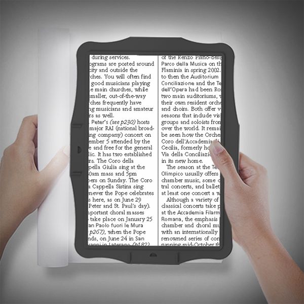 Eye Friendly Flexible Bracket USB Powered Magnifier LED Switchable Horizontal and Vertical Screens for Elderly Book Reading