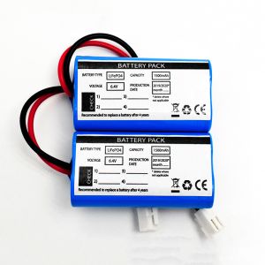 Lithium Fire Exit Light Batteries Lifepo4 Cells 18650 6.4V 1500mAh