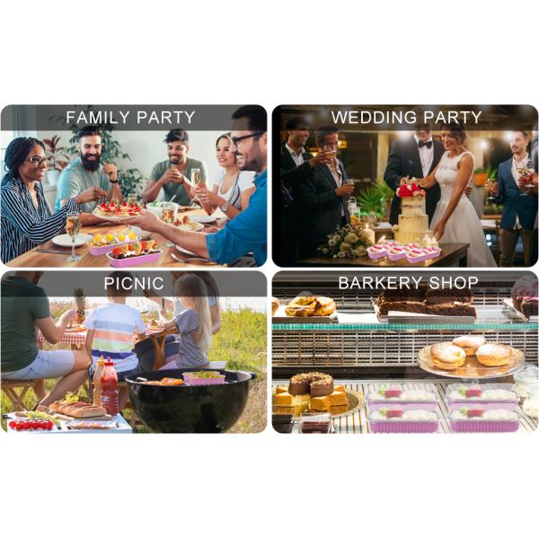 Loaf Pans With Lids Aluminum Foil Mini Cake Pans, Rectangle Baking Tins Containers For Brownie Muffin Bread