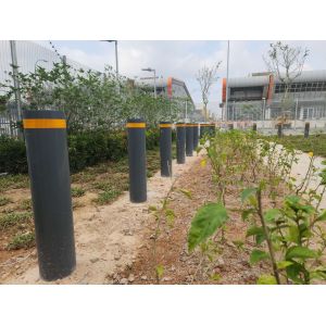 219mm Diameter Crash Rated Remote Control Bollards Parking Security Post