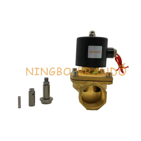 2 Way DN40 Big Oriffice UW-40 2W400-40 1-1/2" Brass Body Normally Closed