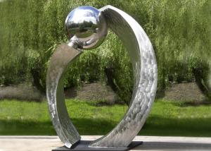 Wholesale Silver Polished Contemporary Garden Sculpture Stainless Steel For City Decoration from china suppliers